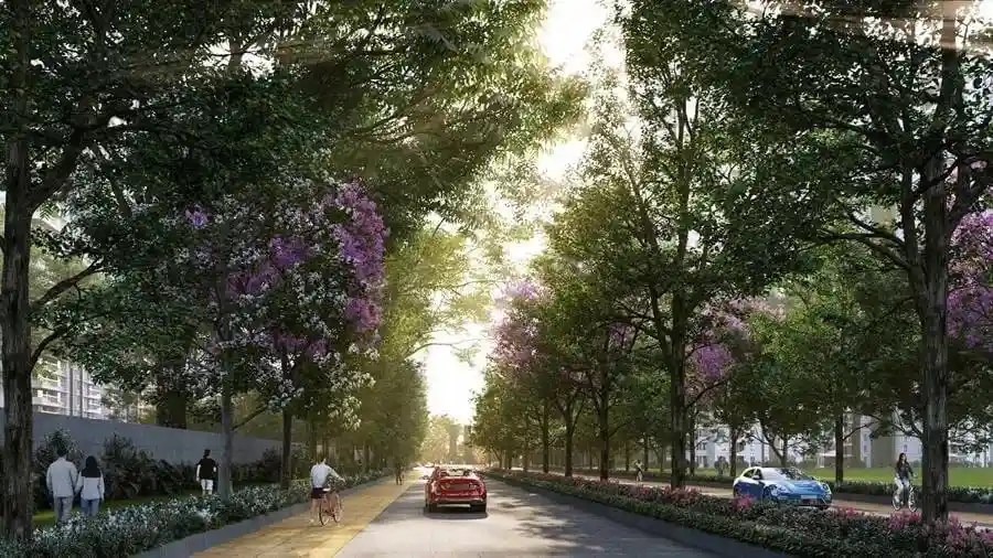 Grand entry perspective at Nambiar District 25